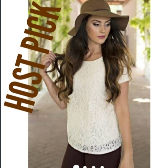 Talbots Tops - 💞Talbot's Women's Lace Tee Size Medium